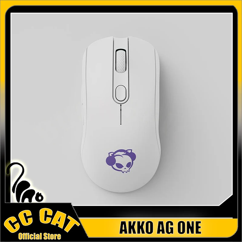 

Akko Ag One Gamer Mouse 3 Mode Wireless 4k/8k Bluetooth Mouse 2.4g Lightweight Adjustable 26000dpi Paw3395 Office Gaming Mouses