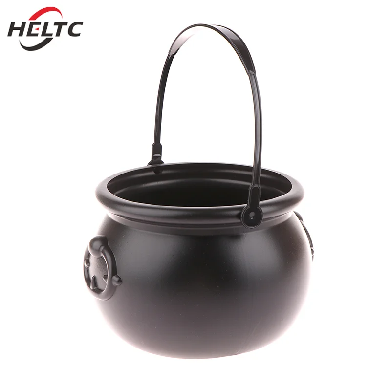 Large Wizard Witch Cauldron Decoration Prop Halloween Parties Table Centerpieces Candy Holder Table Halloween Decorations