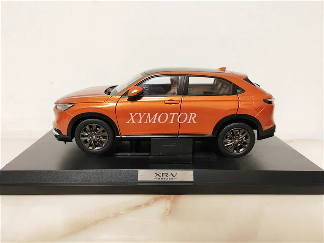 1/18 For Honda XRV XR-V SUV 2023 Metal Diecast Model Car Toys Gifts Hobby Ornaments Collection Orange Display