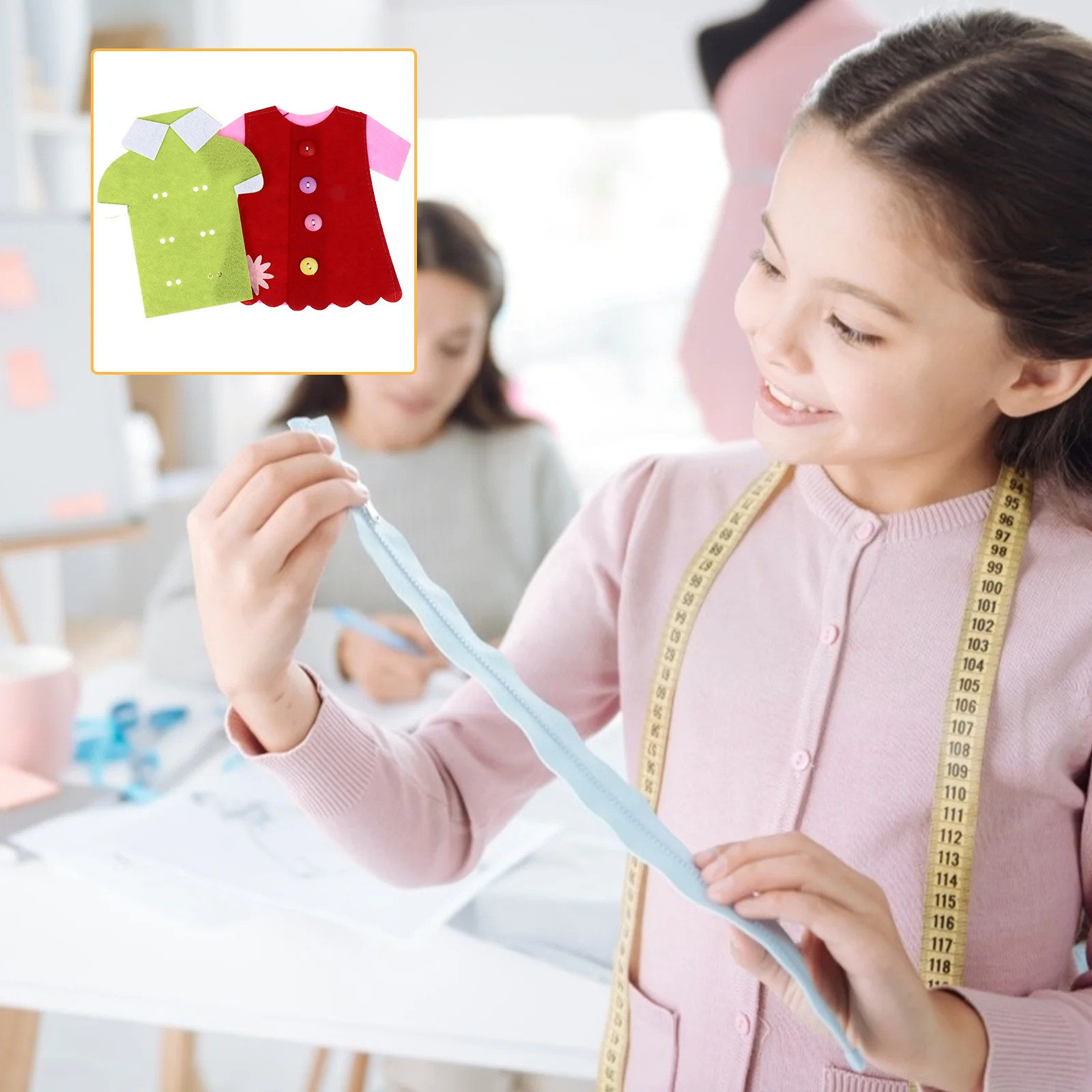 2Pcs Nähen Taste Lernen Spiel Sicher Pädagogisches Puzzle Frühen Kindheit Feinmotorik Entwicklung Hand Auge Koordination