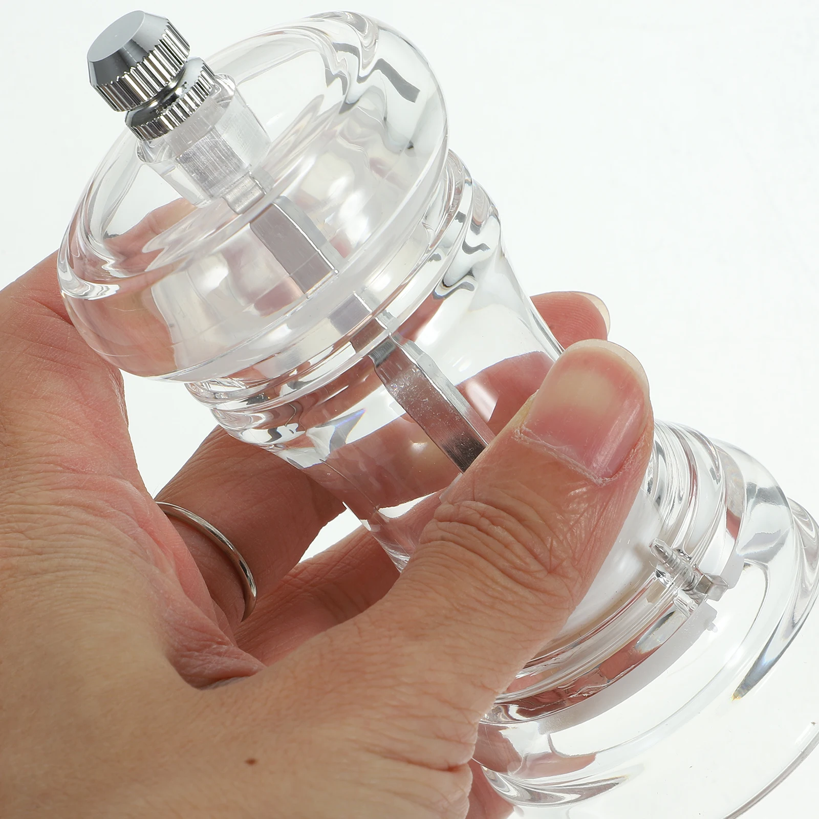 

Adjustable Coarseness Manual Pepper Mill Salt Grinder Fresh Ground Spice Crusher Storage Bottle for Kitchen Seasoning