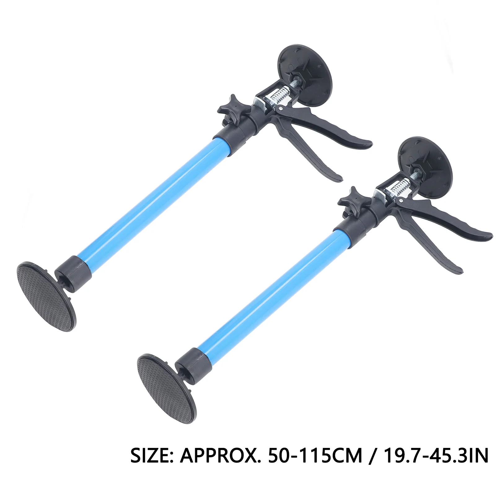 

2PCS Telescopic Support Rods with Non Slip Pads Stainless Steel Adjustable Pole for Woodworking Cabinet Installation