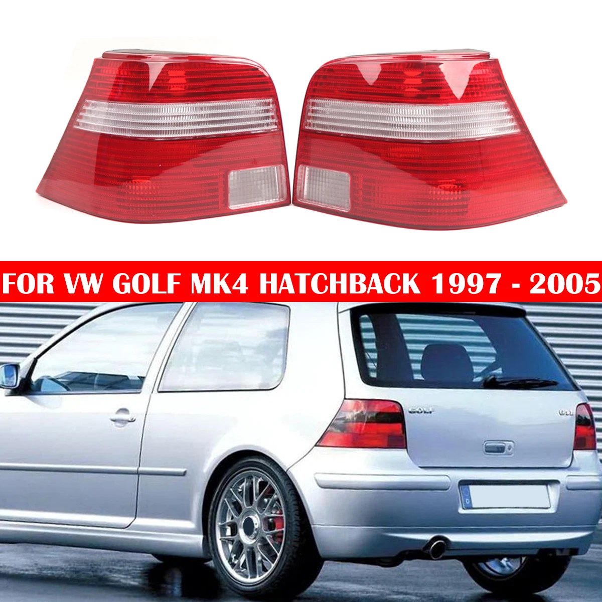 

Задний стоп-сигнал без лампочек для VW GOLF MK4 HATCHBACK 1997-2005 1J6945111Q 1J6945112Q 1J6945095BA 1J6945096BA