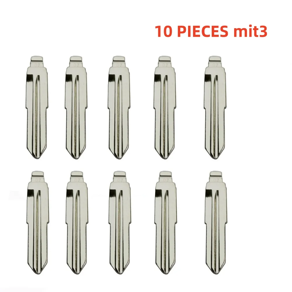 10/20pcs 07# MIT3 MIT11 MIT11R Metal Uncut Blank Flip Remote Key Blade For Mitsubishi for Keydiy KD Xhorse VVDI JMD
