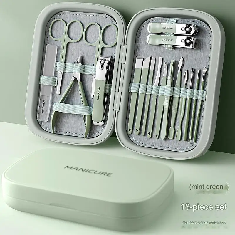 Nail Clipper Beauty Care Set for Polishing and Repairing Nails, Milling Cutter, 18 Pieces