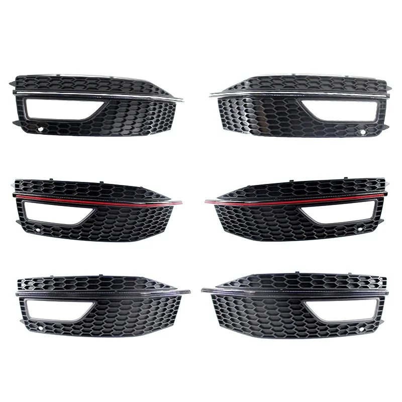 Left, Right Car Front Fog Light Modified Outer Frame Fit For Audi A4 B8.5 S-line 2012 2013 2014 2015 2016 #8K0807681, 8K0807682