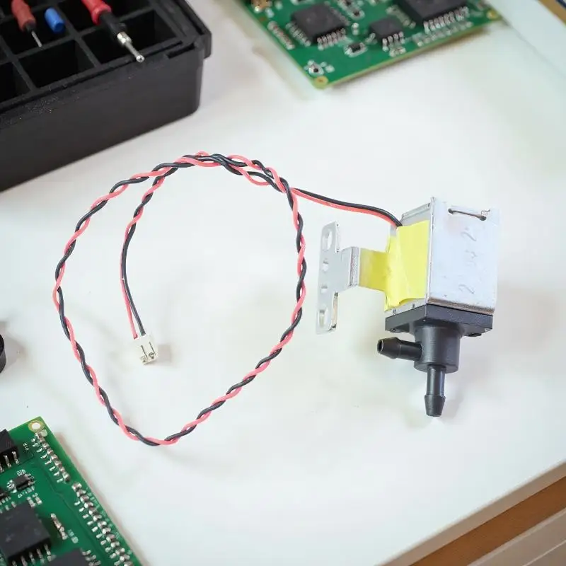 DC 12V 2-Way Miniature Air and Water Solenoid Valve, Normally Open for Sweeper Robots, DIY, and Flow Control Applications