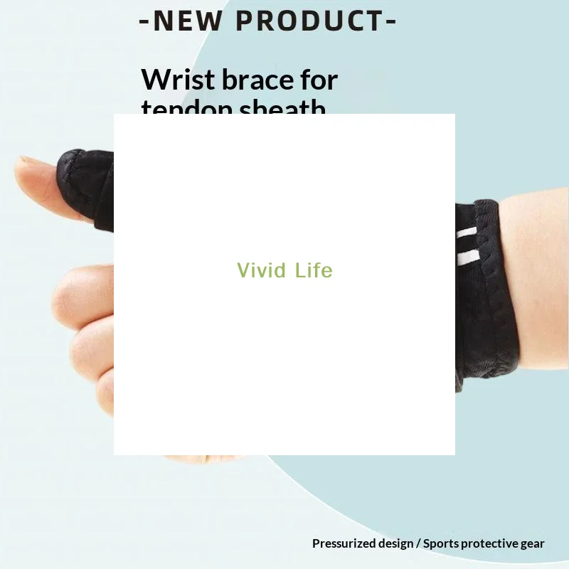 ~1pc Adjustable Comfortable Breathable Wrist Splint Support Brace With Adhesive Strips, Secure Fastening, Suitable For Sports