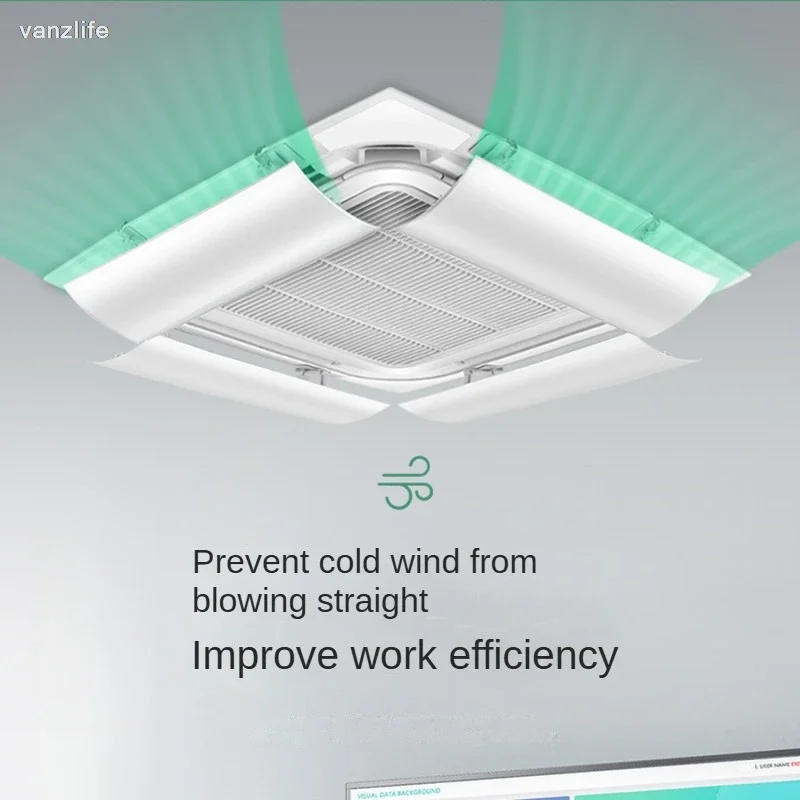 

Дефлектор для центрального кондиционера, направляющая для воздуха, защита от прямого обдува, защита от холодного ветра