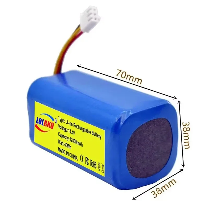 14.4/14.8V 12800mAh Li-ion Battery For Liectroux C30B E30B XR500 Proscenic 800T 830P 820P 820T 820S Vacuum Cleaner