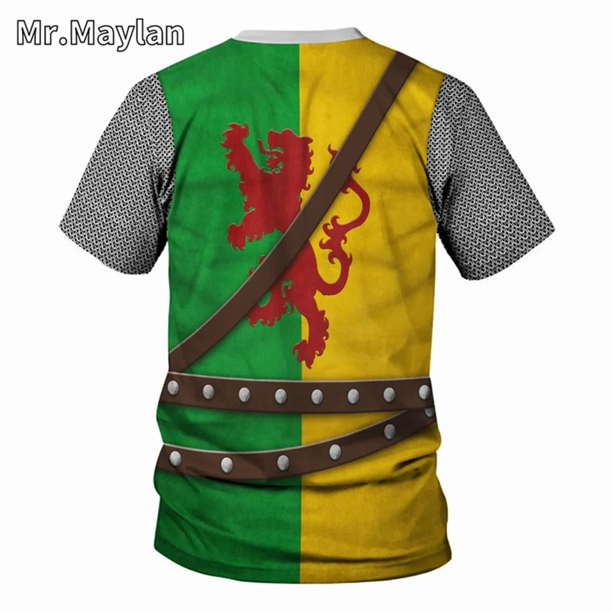 Medieval Knights Armor Cosplay Costume Tshirt 3D Men T shirt Vintage Fashion Short Sleeve Shirt Summer Streetwear Unisex Tee-010