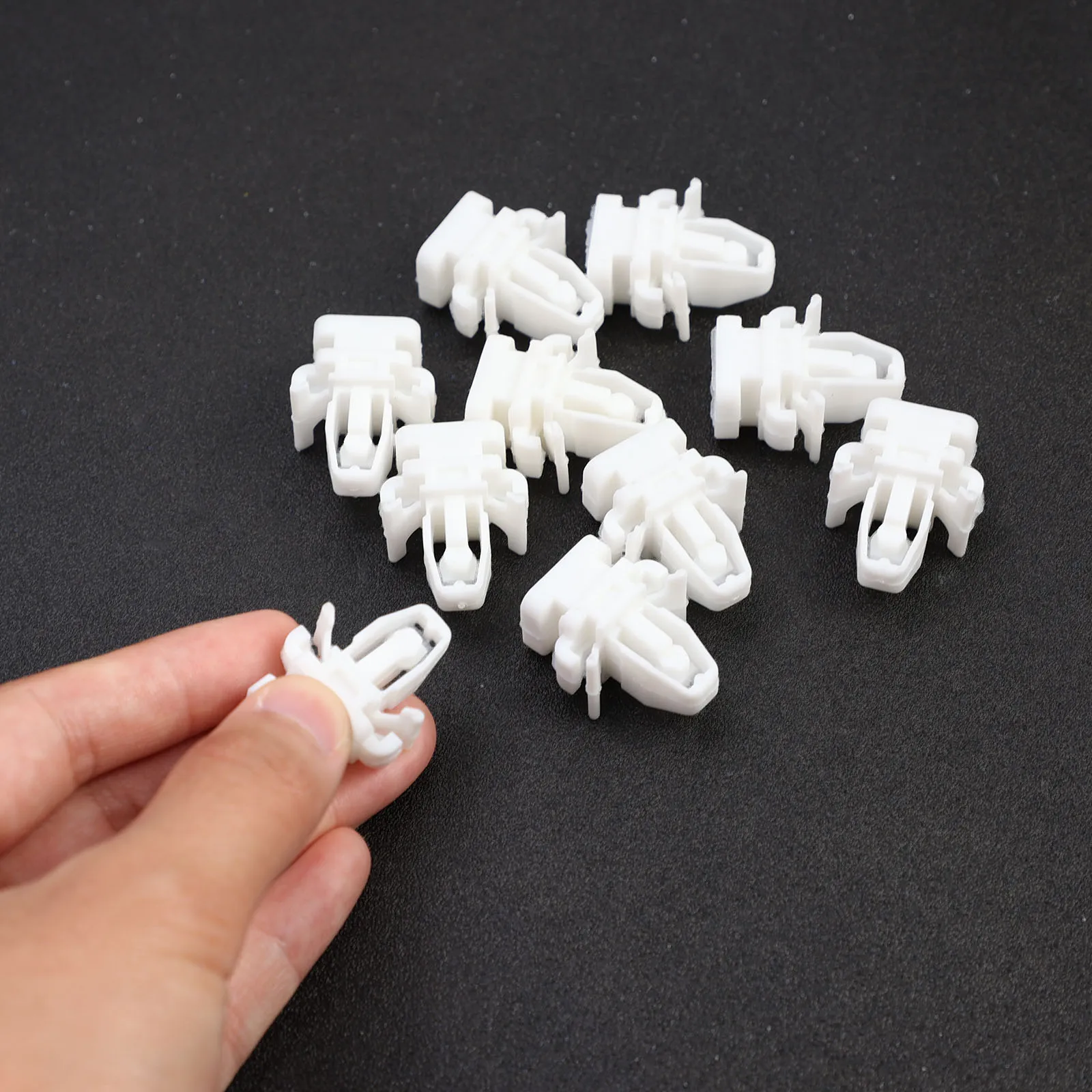 10pcs Black/white Car Front Column Interior Panel Retainer Clip Buckle Fastener for Honda FIT JAZZ VEZEL ACCORD CRV CIVIC URV