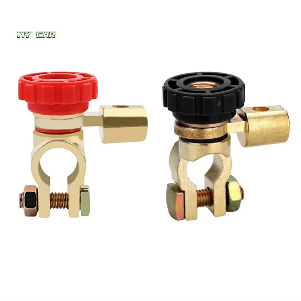 

12V Battery Power-off Switch Disconnect Safely Quick Cut-off Car Battery Terminal Switch Anti-leakage Zinc Alloy