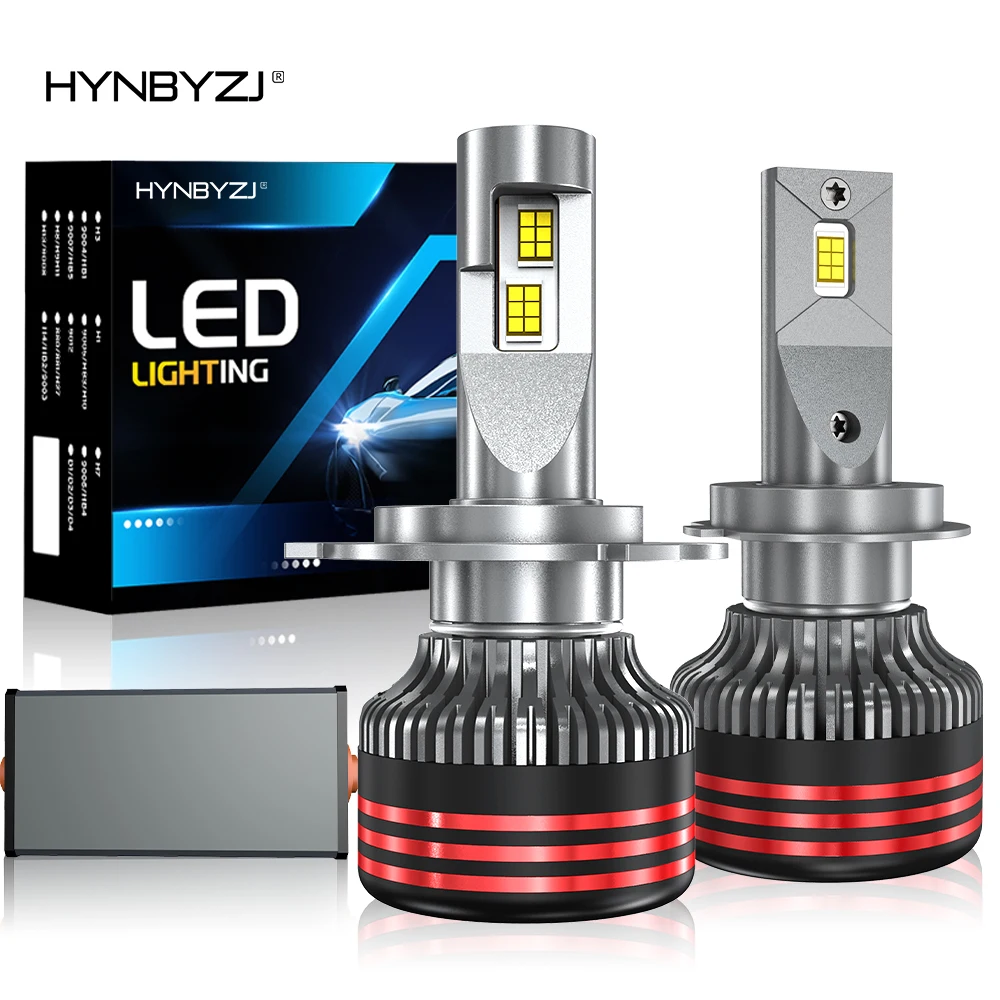 

HYNBYZJ H4 LED Headlight H1 H7 H8 H9 H11 9005 HB3 9006 HB4 Car Led Lights 25000LM 220W 6000K CSP Chip Hight Low Beam Fog Lamp