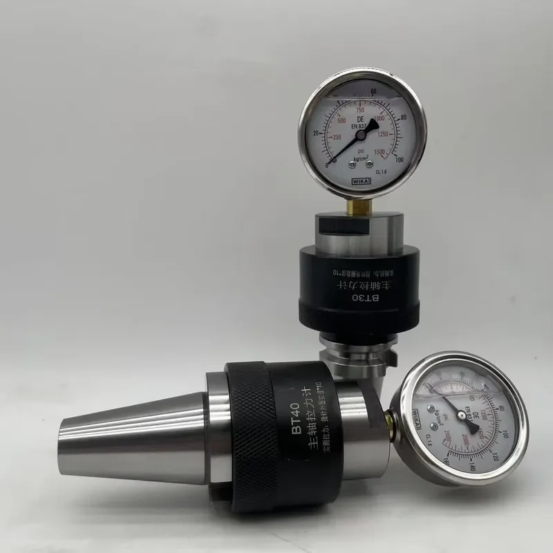 HSK63 HSK100 BT30 BT40 BT50 Spindle Tension Tester Hydraulic ISO CAT Standard Tool Holder Pull Force Gauge Testing Machine