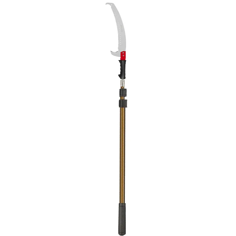 Aluminum alloy telescopic rod high-altitude pruning saw 3 meters long thick high hardness portable garden pruning tool