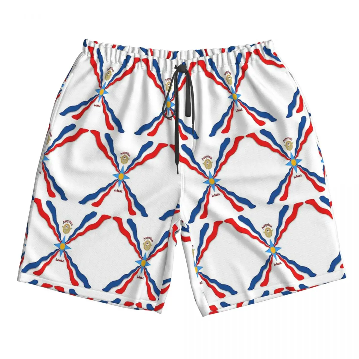 

Luxury Assyrian Suryoyo Flag Trunks Beach Board Shorts Casual Quick Dry Swimming Summer Men Pants