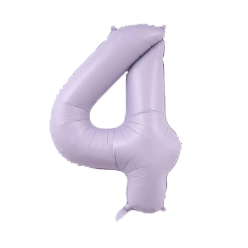 40inch Cream Purple Number Balloon 0 1 2 3 4 5 6 Number Ballons Baby Shower Birthday Party Wedding anniversary Crown Decorations