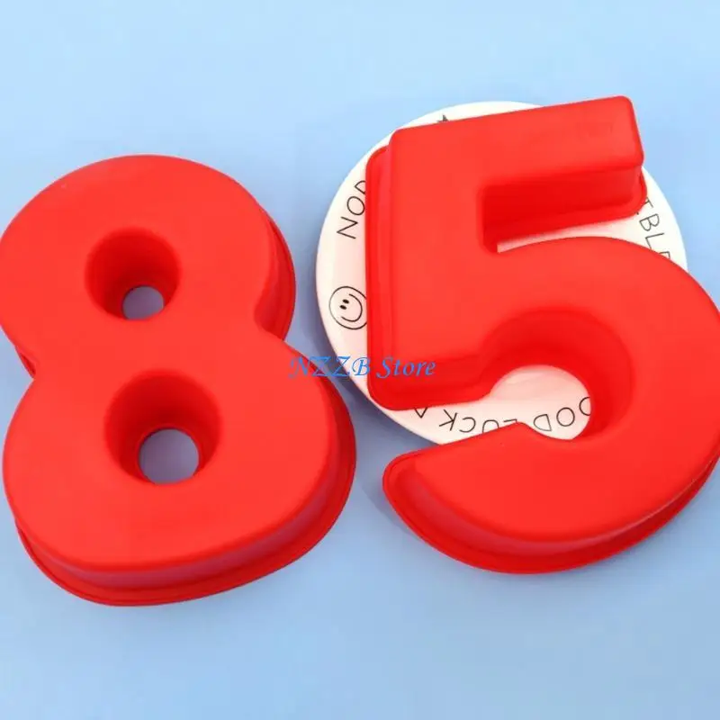 

T21F 10 шт./компл. 0-9 большие цифровые цифры форма для эпоксидной смолы силиконовая форма для выпечки торта