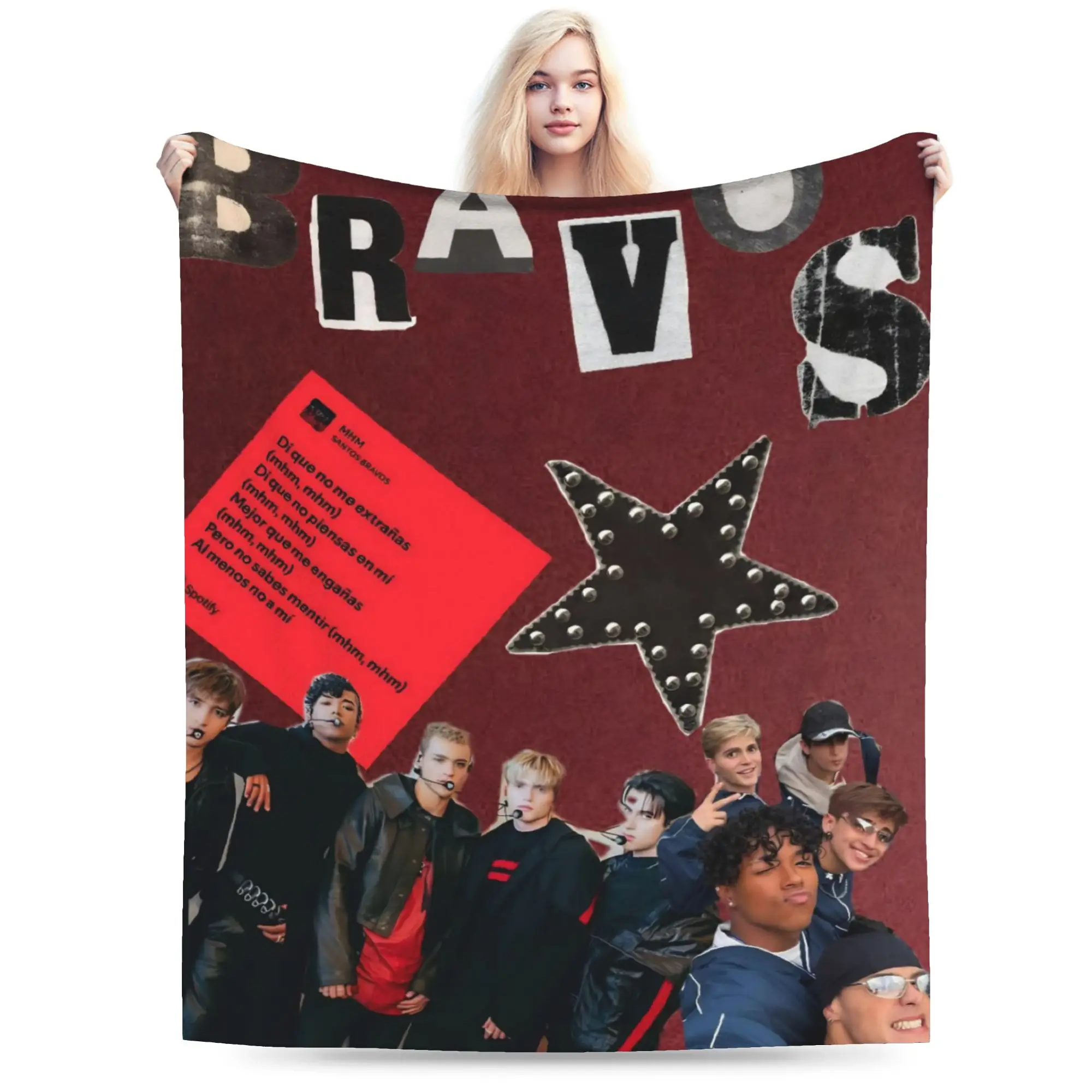 Band S-Santos B-Bravos  Merch Blanket Lightweight Warm  Throw Blankets for Couch 50x60 Inches Multiple Sizes Throws And Blankets