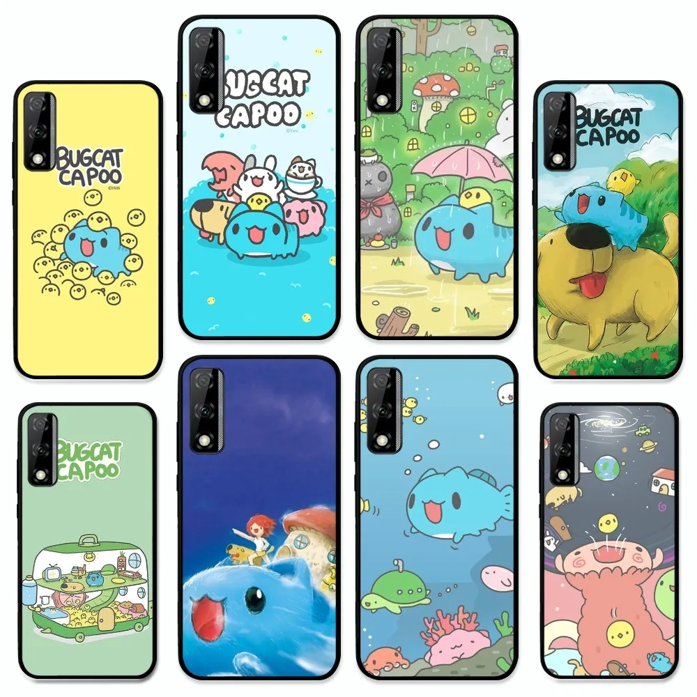 Bugcat Capoo Cartoon Phone Case For Huawei Y9 6 7 5 Prime Enjoy 7s 7 8 Plus 7a 9e 9plus 8E Lite Psmart Shell