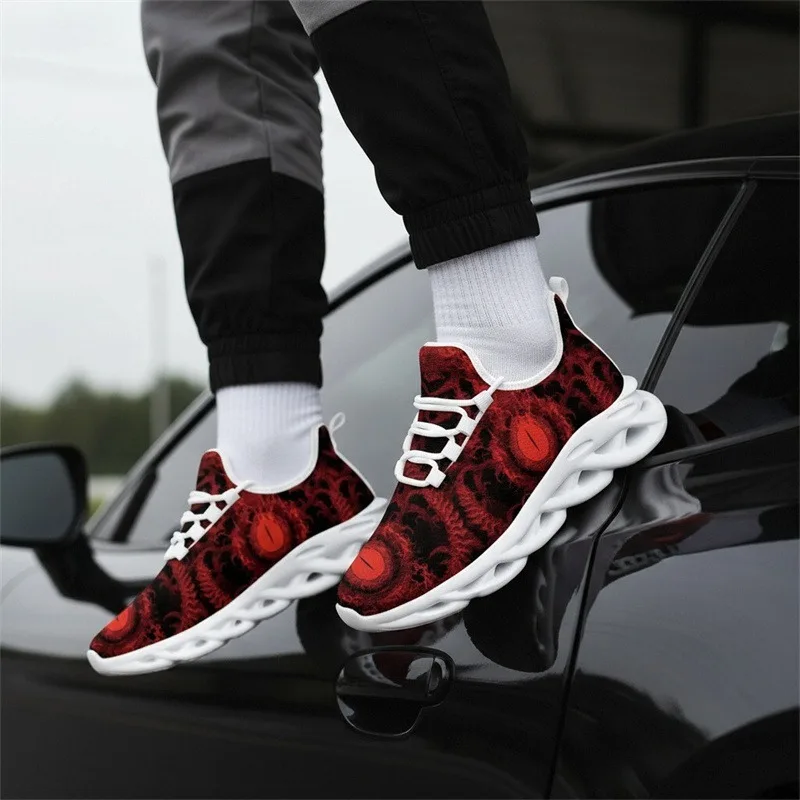 Men's Unique Design Sneakers Breathable Comfortable Anti Slip Walking Shoes Mesh Men Shoes Tennis Shoes for Women Mens Sneakers