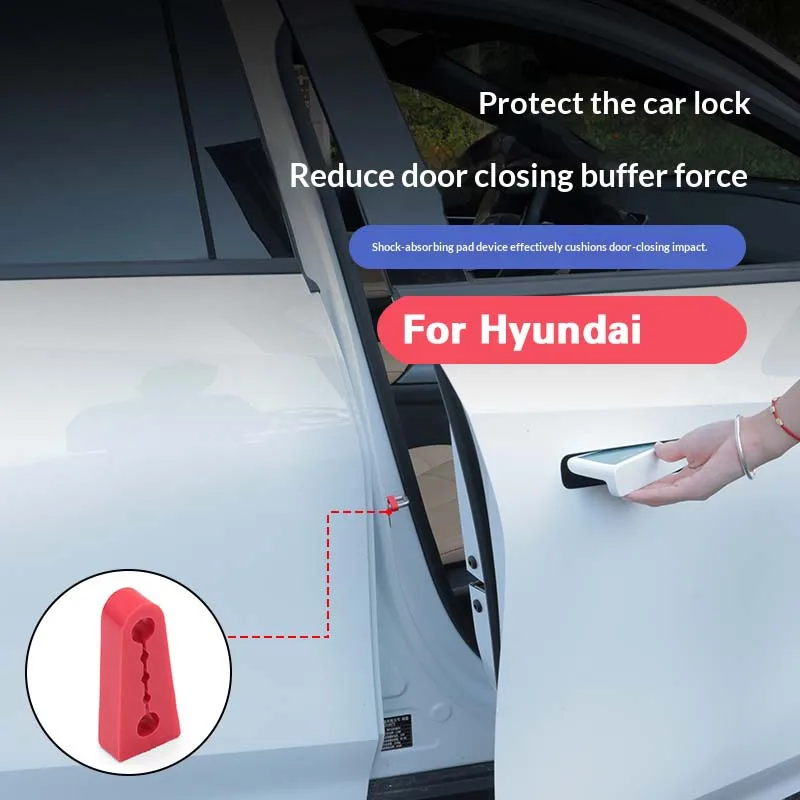 Sound Damper Door Lock Buffer For Hyundai Sonata Elantra Tucson Santa Fe Palisade Rattling STOP Soundproof Deaf Seal Deadener