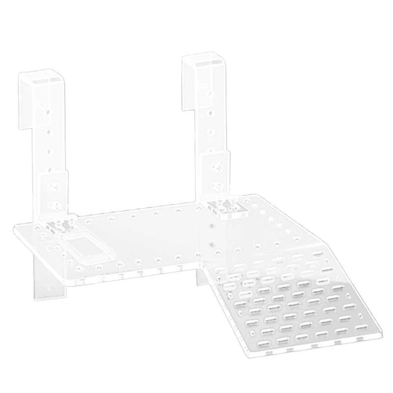 Transparent Reptiles Acrylic Slope Basking Platform Resting Platform Ramp for Turtle Tanks Reptiles