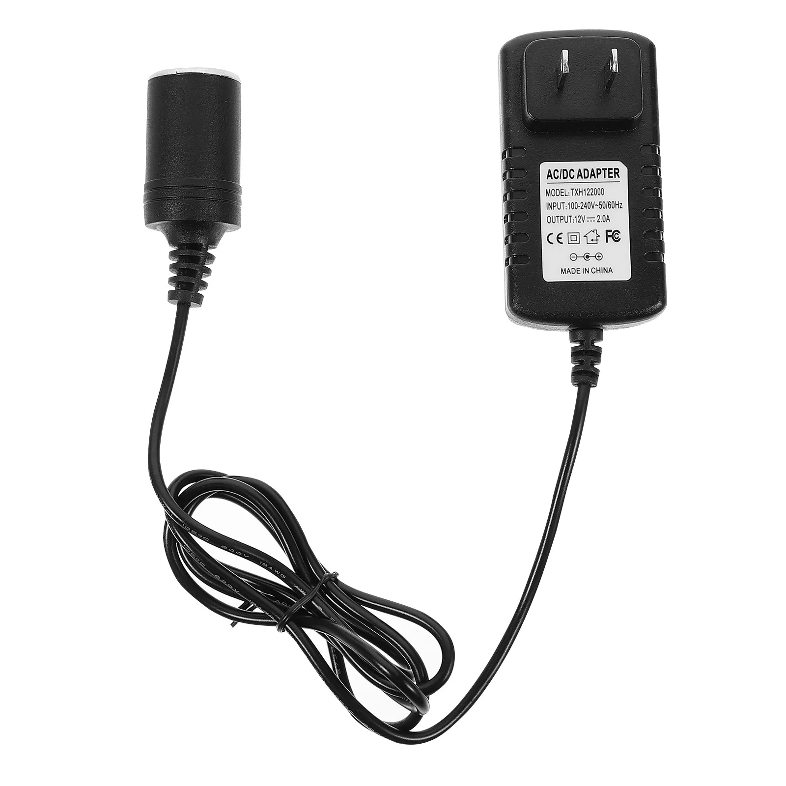Car Voltage Converter 100-240V Ac to 12V Dc Socket Power Adapter for Car Refrigerator Humidifier Purifier Charger Short Circuit