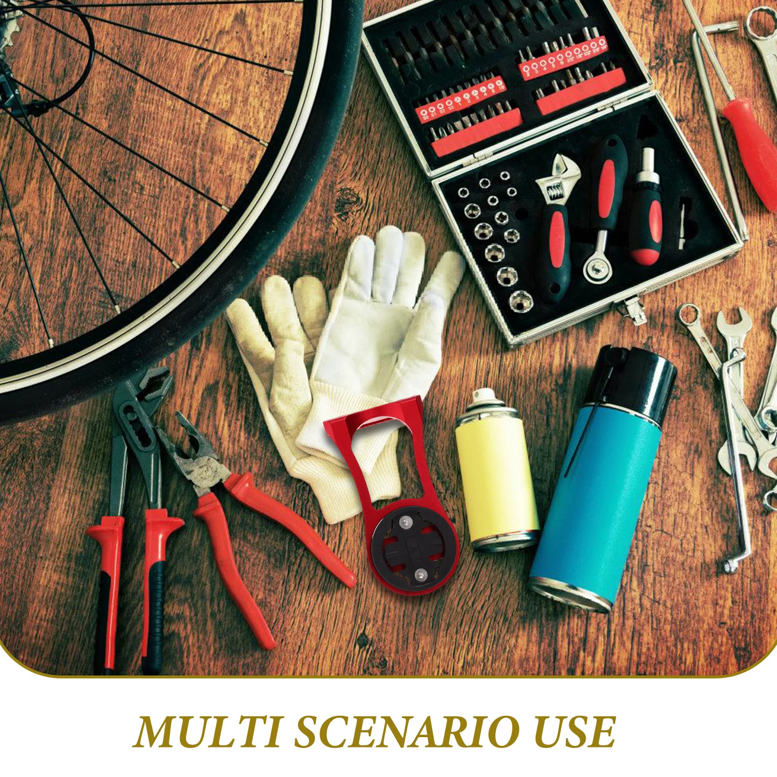 1 مجموعة متعددة الوظائف دراجة المقود موسع قوي سبيكة جبل للكاميرا الكمبيوتر الدراجات الجبهة حامل رفوف الرياضة ركوب الخيل