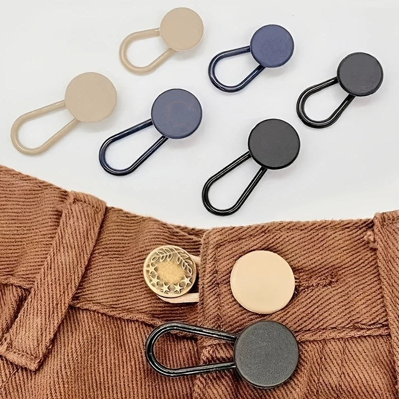 Adjustable Waistband Extender - No-Sew Jeans Waist Extender, Durable Plastic Clasp, Suitable for Women's Jeans, Skirt - Suitable