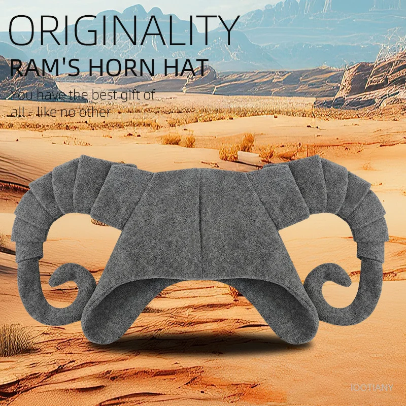 

Cute Horn Hat Cosplay Party Hat Sheep Hat Witch Hat Devil Sheep Horn Horn Costume Accessories Halloween Daily Party Headdress