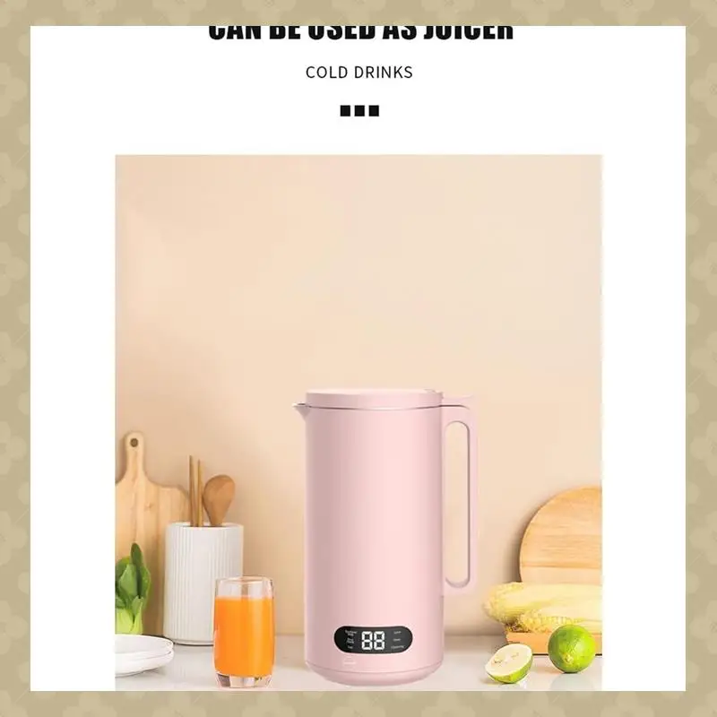 

AB45 Mini Electric Soymilk Maker Automatic Soymilk Maker Juicer Rice Paste Maker Food Blender 120V 350Ml US Plug