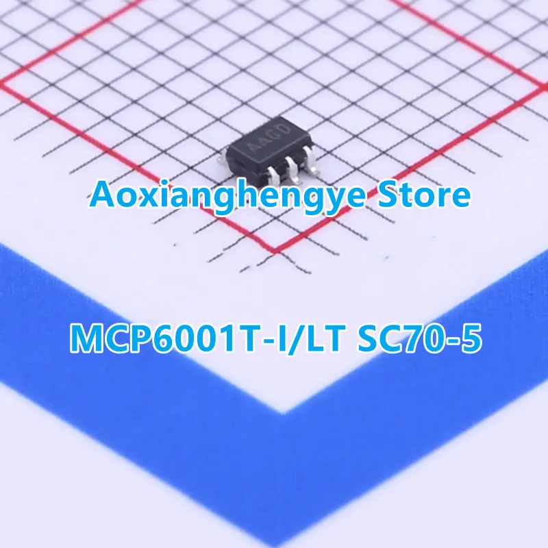 5 قطعة MCP6001T-I/OT MCP6001T-E/OT MCP6001UT-E/OT MCP6001RT-I/OT MCP6001RT-E/OT MCP6001T-I/LT SOT23-5/SC70-5 1MHz منخفضة الطاقة Op Amp