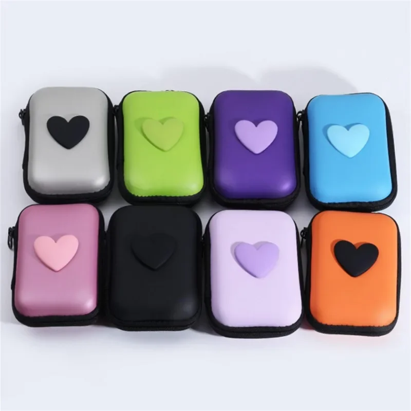 Cute Headphone Data Cable Storage Bags Charger Power Bank Rectangular Box Zipper Bag Pocket Pouch