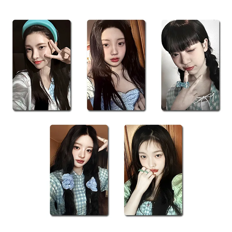 5Pcs/Set ILLIT Idol New Album Super Real Me Series Lomo Cards HD Printd Photocards YUNAH MINJU MOKA WONHEE IROHA Fans Gifts