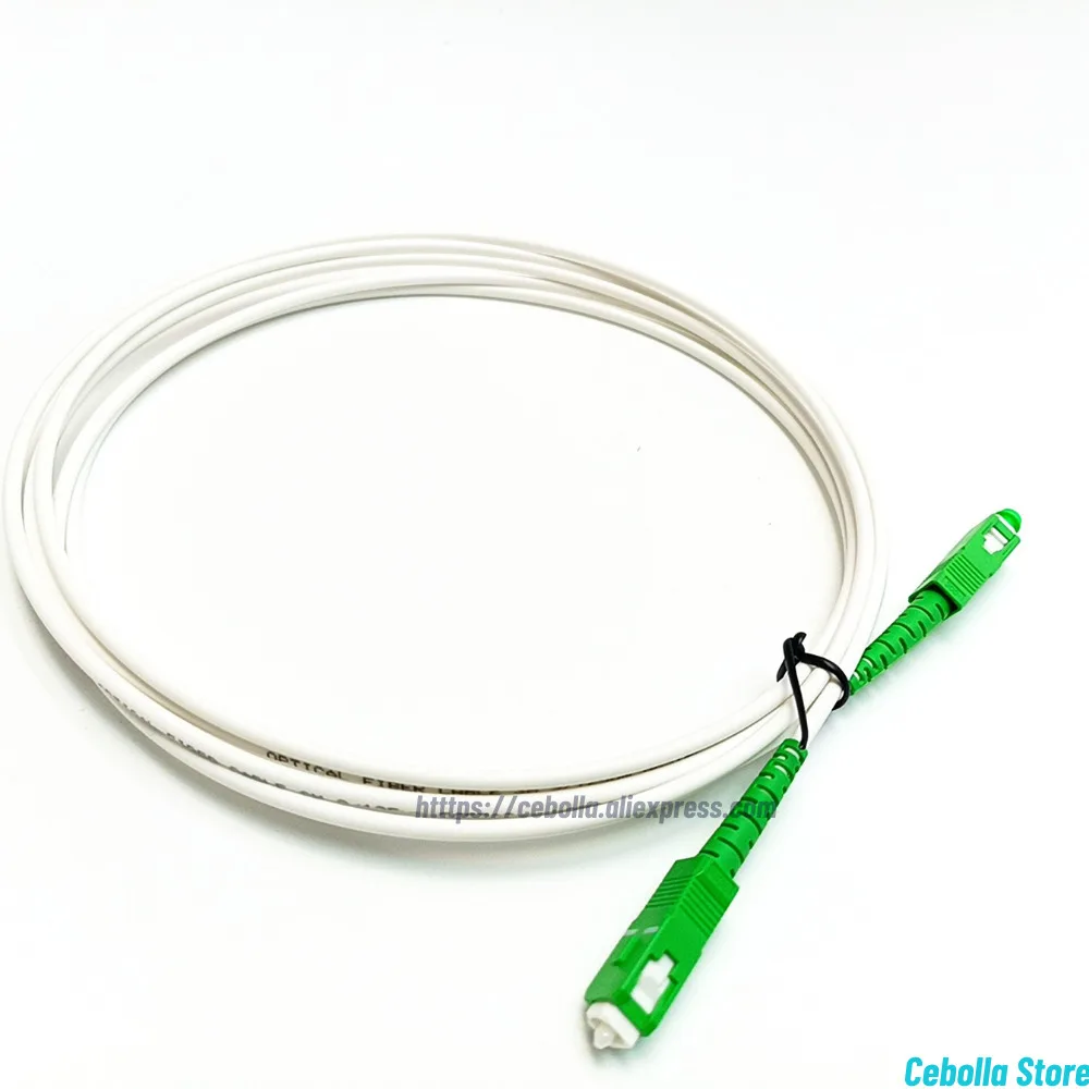 10 قطعة SC/APC-SC/APC البصرية مسار الحبل وضع واحد G657A2 البسيط 2.0/3.0 مللي متر الأبيض LSZH سترة البلوز الألياف البصرية #2