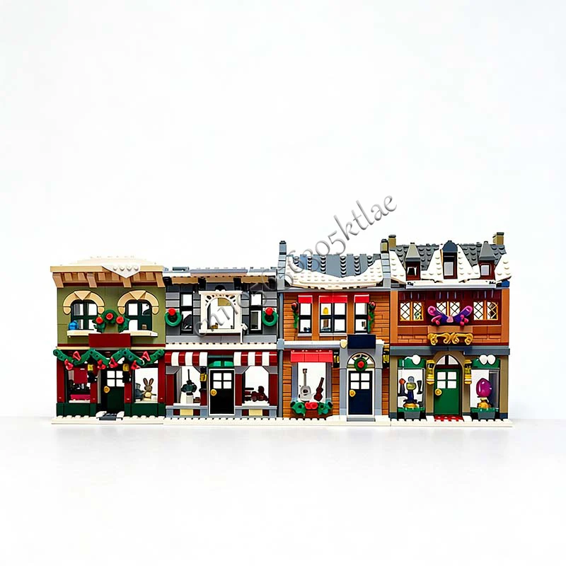 430 PCS House Street Main Street Magic Candy Shop 76388 MOC Customize Modular Building Block Technology DIY Toy Christmas Gift
