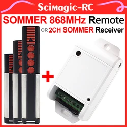 Mando a distancia para puerta de garaje SOMMER 868MHz y receptor SOMMER. Para transmisor 4020 TX03-868-4 4026 4011 4025 4031 4035 868 MHz