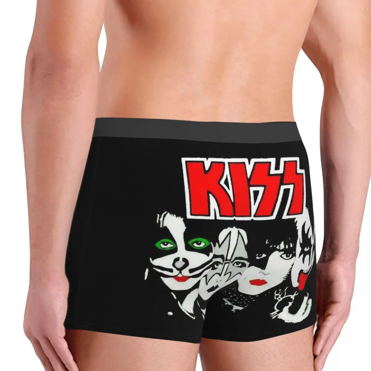 Die Dämon Kuss Band Gen Simmons Zubehör Crew Herren Boxer Slips Unterhosen hoch atmungsaktive Top-Qualität Geschenk idee