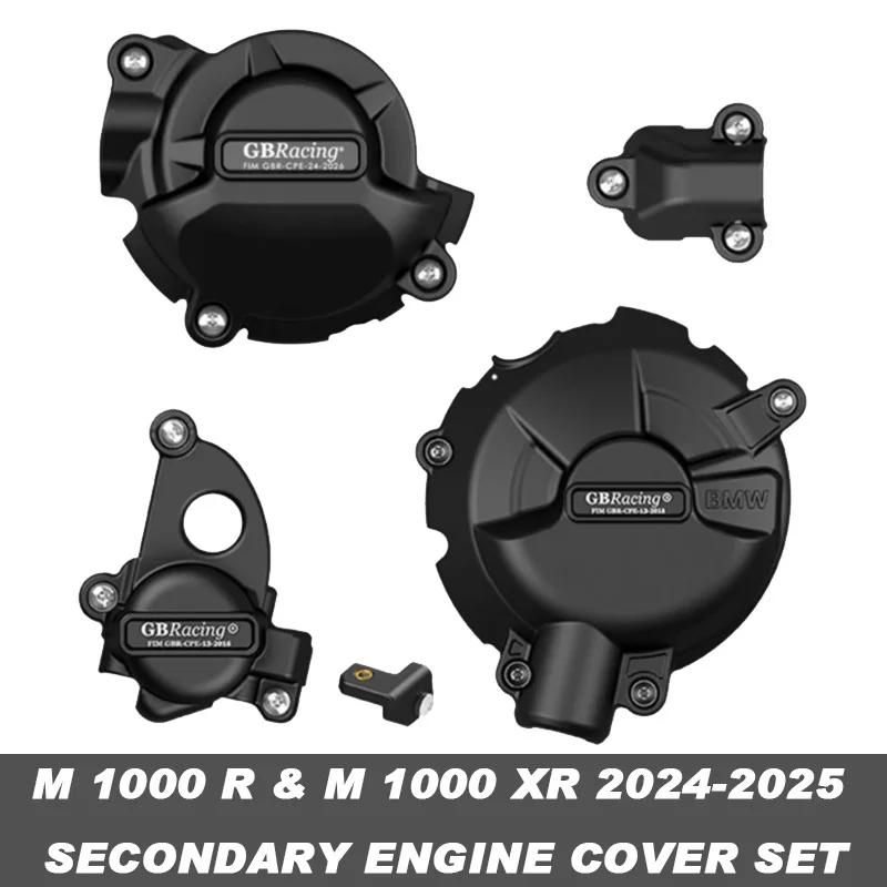 

GBRacing For Bmw M 1000 R & M 1000 XR 2024-2025 Secondary Engine Cover Set Alternator Clutch Cover Pulse Cover Thermostat Cover