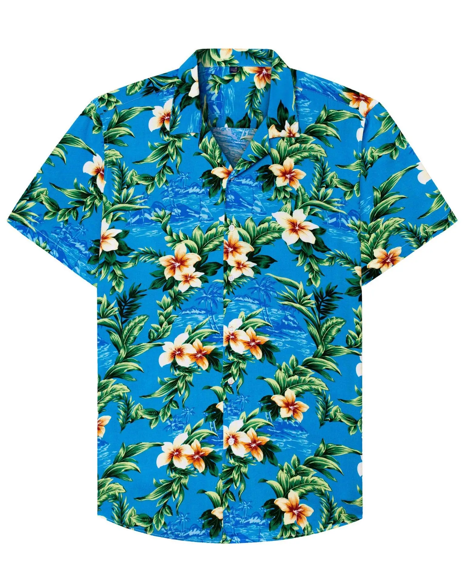 Summer Hawaiian Shirt 3d Printed Colorful plant Men Women Clothing Beach Short Sleeve Blouse Fashion Men\'s Vocation Lapel Camisa