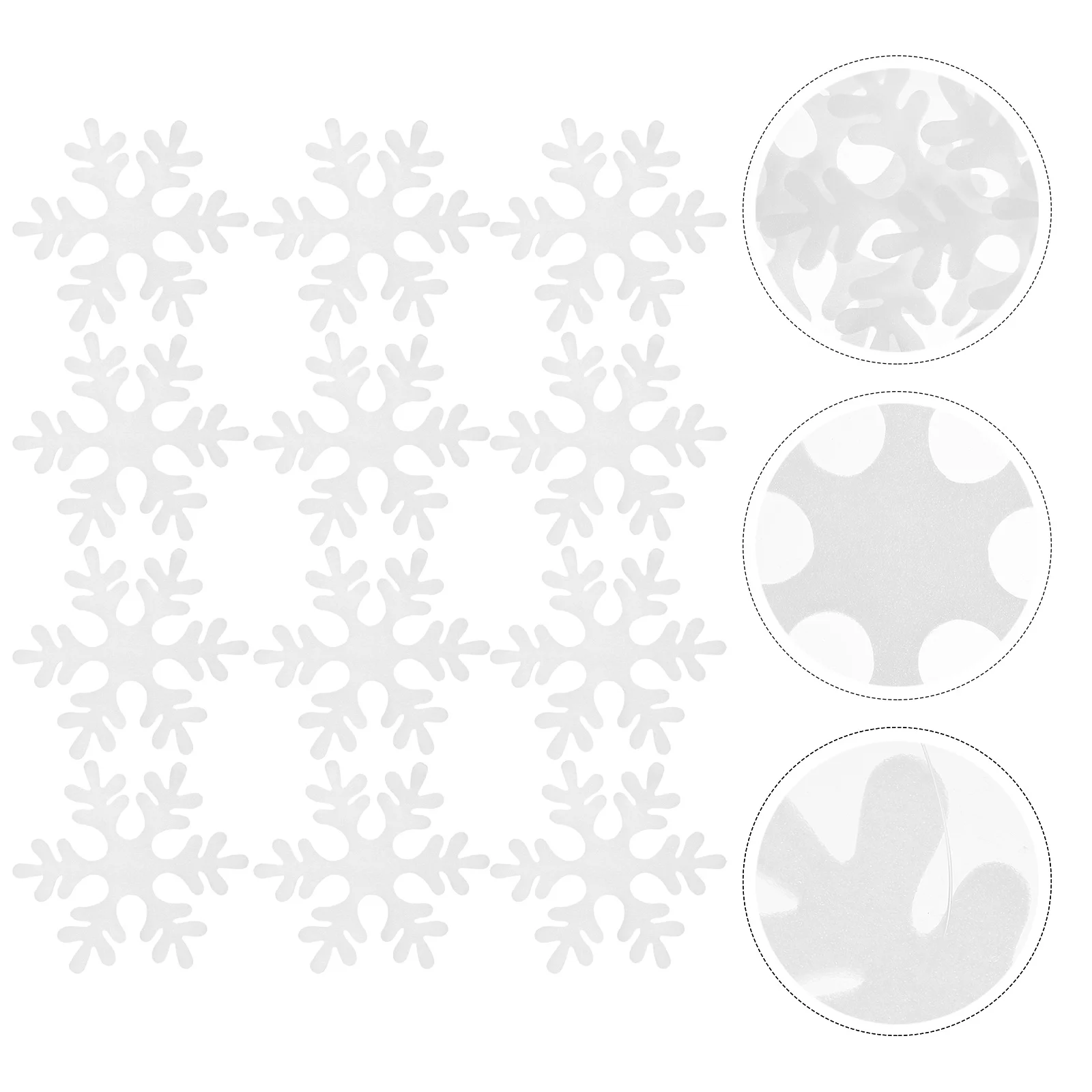 

12Pcs Imitation Snowflake Christmas Decoration Xmas Accessory Lightweight Creative Tree Ornaments Special Moments