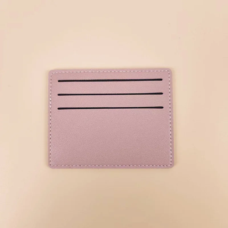 

Simple Card Bag 6 Colors Bank Card Storage Pouch Pu Leather Card Holder Pu Compact Id Holder For Wallet Alternative Everyday Use