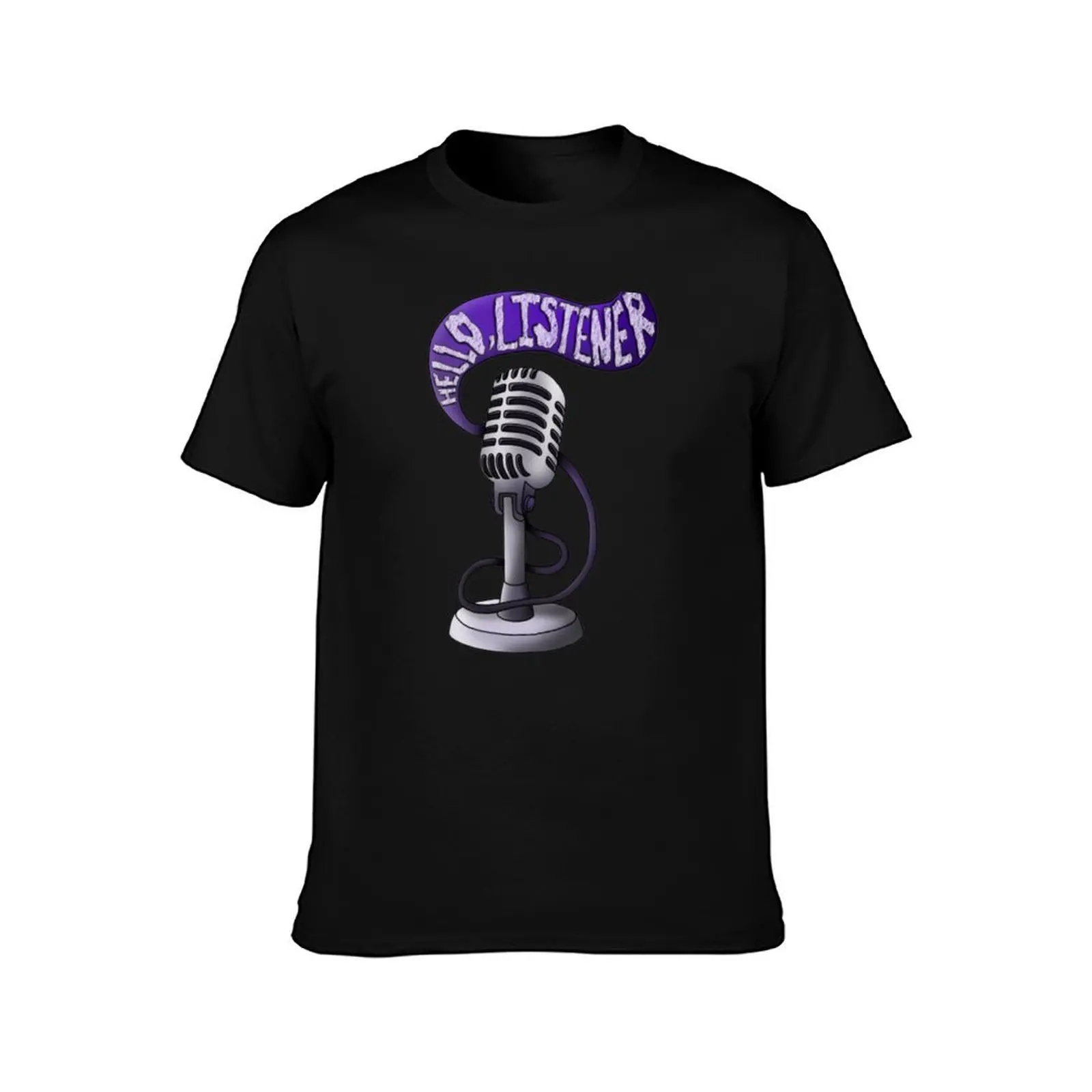 Microphone Static T-Shirt Classic Basic Casual T-Shirt
