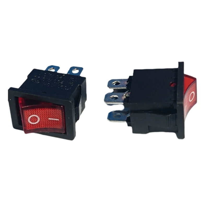 BAAG-30 قطعة KCD1 قارب الروك تبديل التبديل 6A/250 فولت 10A/125 فولت التيار المتناوب مع مفتاح الإضاءة الحمراء 4Pin On Off