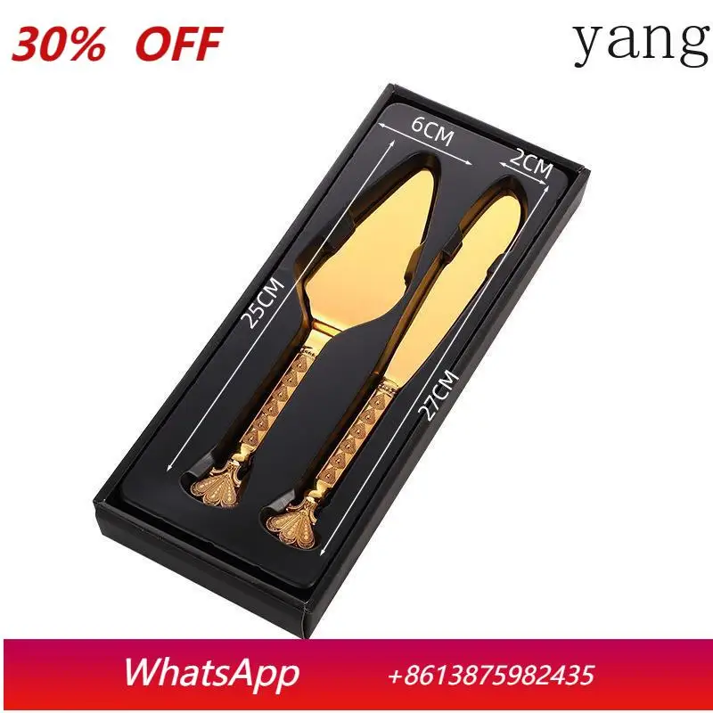 

CX light luxury western food hotel wedding tableware cake pizza knife shovel