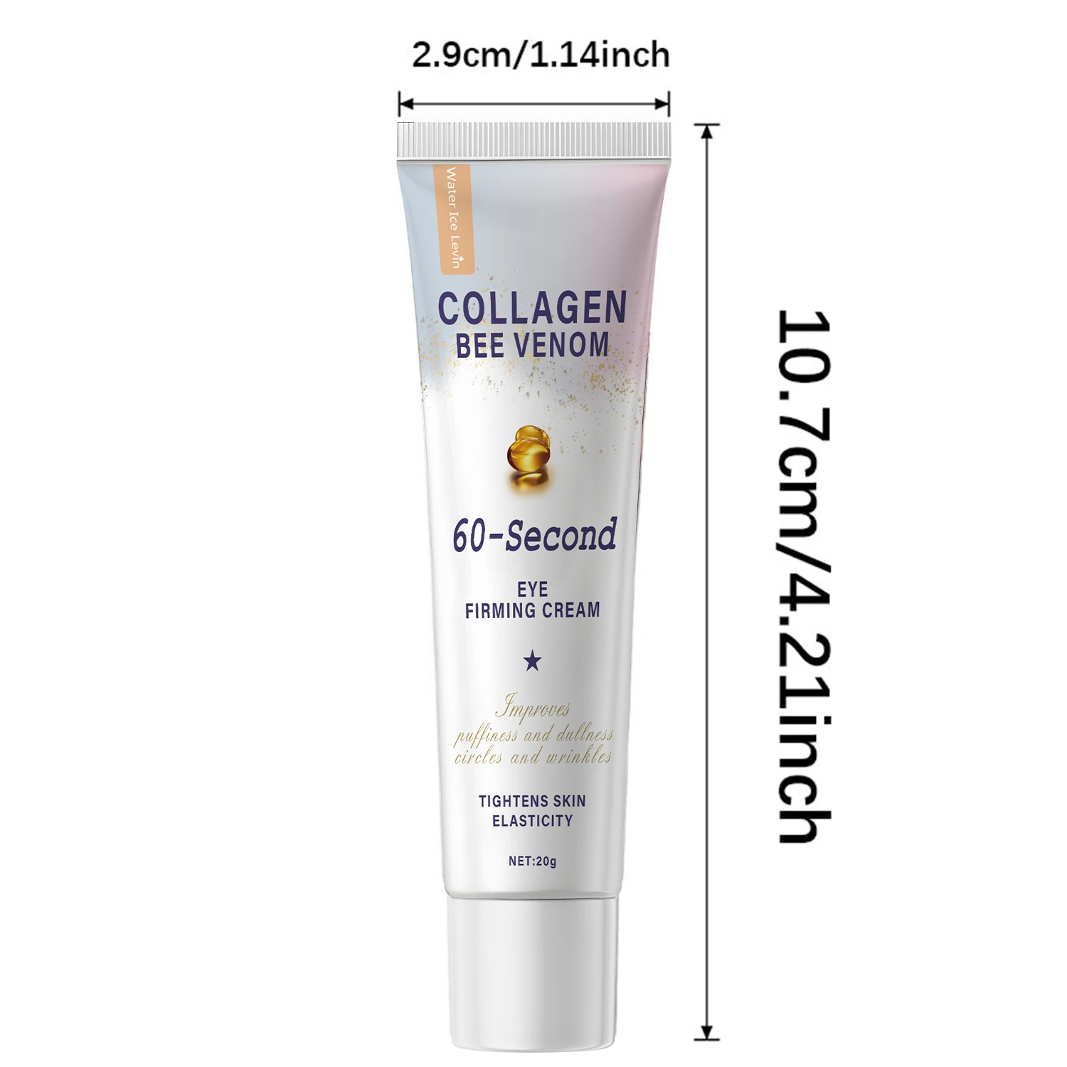 탄력있는 아이 크림 - 벌독, 콜라겐 및 히알루론산, 깊은 영양 공급, 탄력 및 보습, 저자극성 포뮬러, 모든 피부 타입을 위한 아이 크림