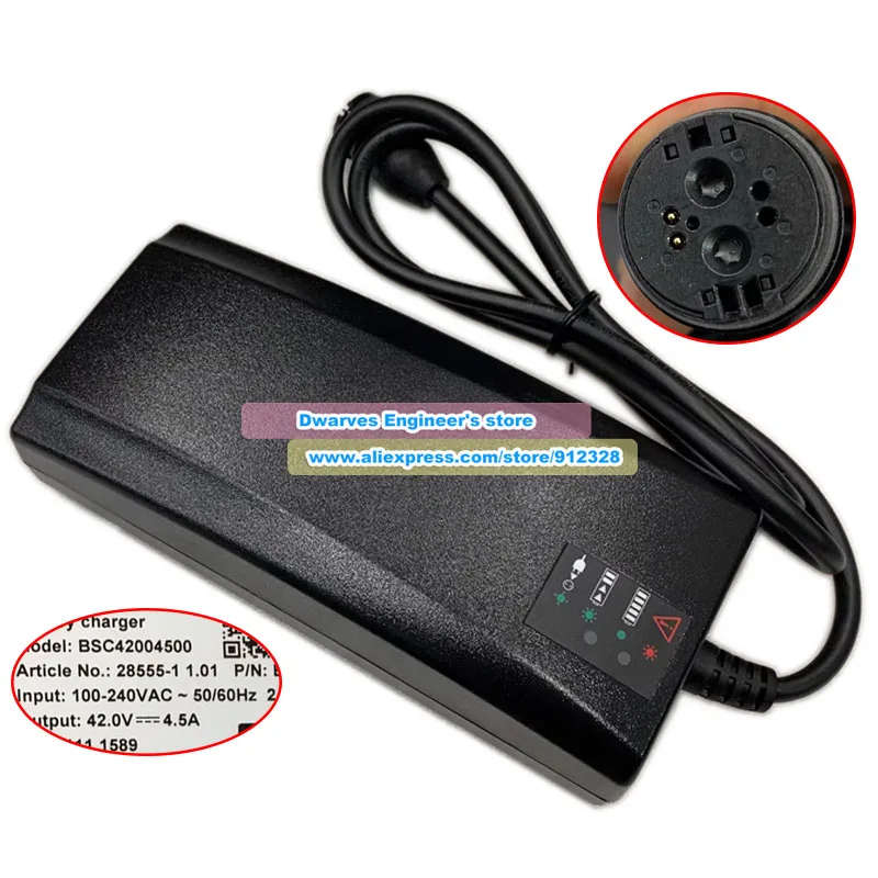 42V 4.5A BSC42004500 AC Adapter for BMZ Brose BC1173-G Power Supply