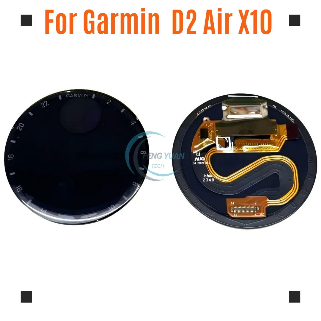 For Garmin D2 Air X10 AMOLED Display Touch Screen Replacement Watch Repair Parts